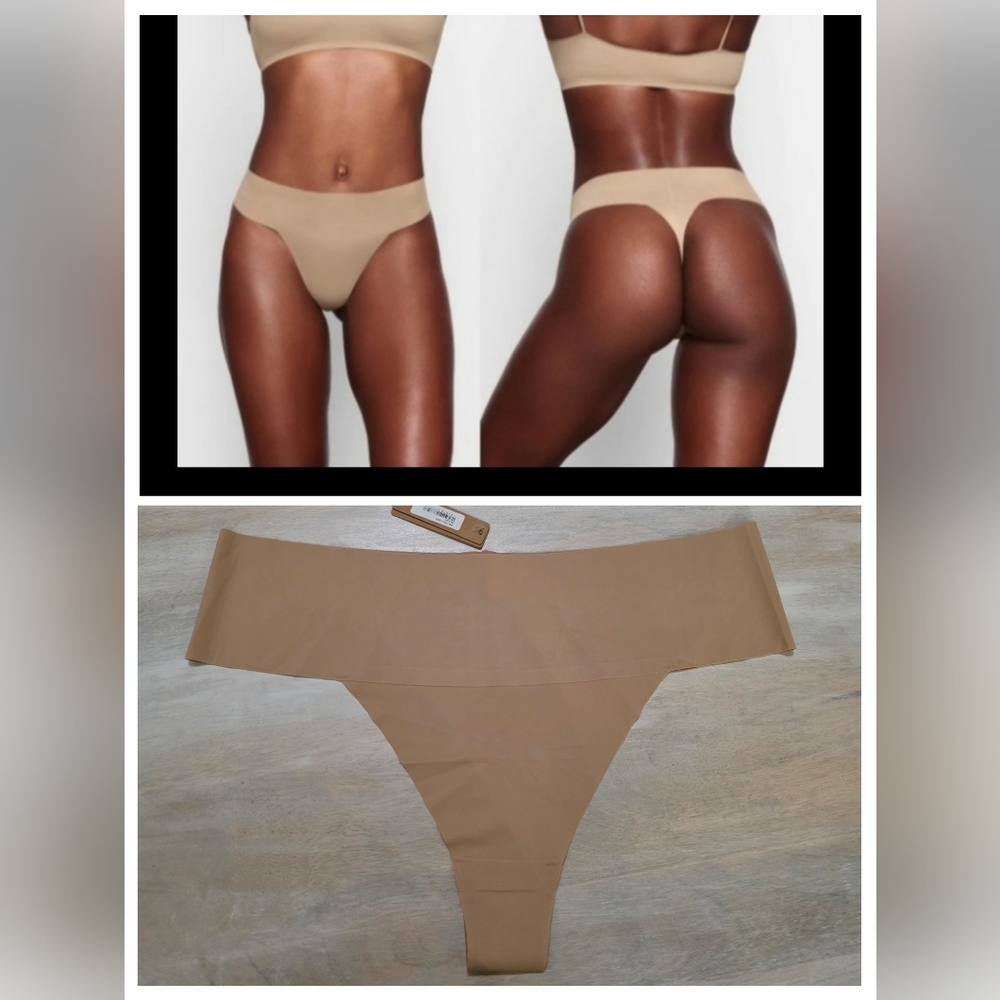 SKIMS Naked Dipped Thong, CLAY Size 2X NWT